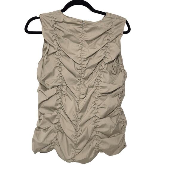 NWTs Akris Punto Ruched Sleeveless Blouse (14) - Picture 3 of 10
